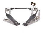 DW MFG Series Machined Chain Drive Double Bass Drum Pedal with Bag - Gray