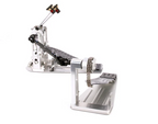 DW MFG Series Machined Chain Drive Double Bass Drum Pedal with Bag - Gray