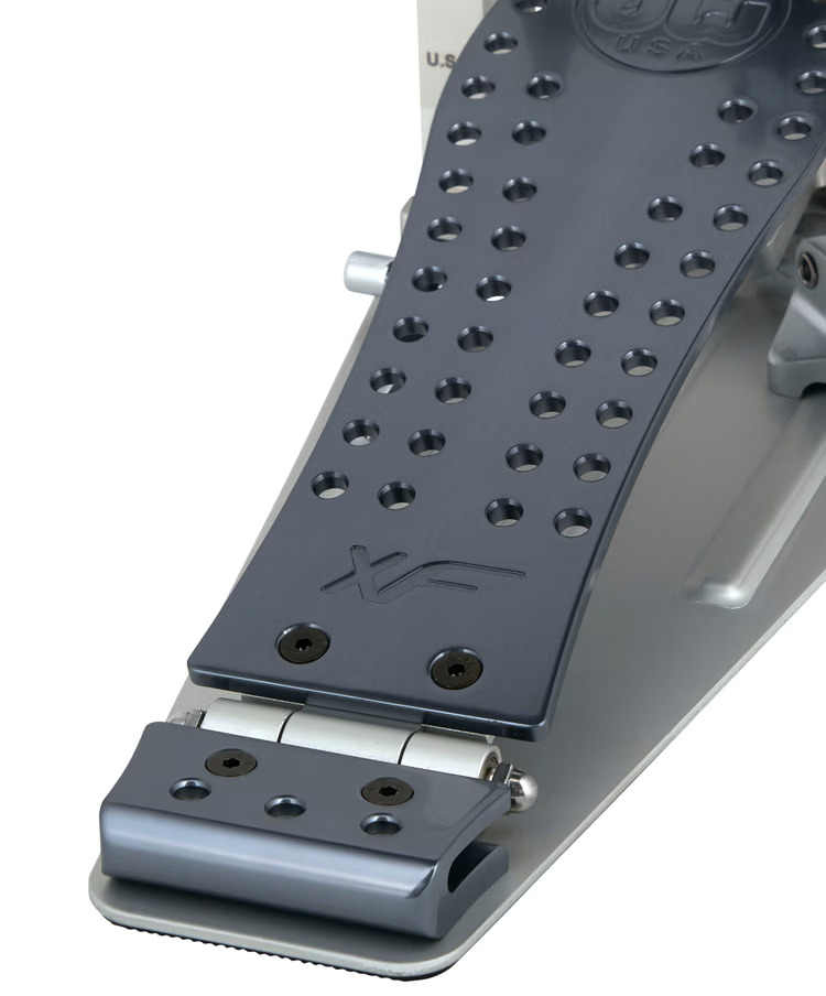 DW MFG Machined Chain Drive Double Bass Drum Pedal with Extended Footboard