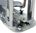 DW MFG Machined Chain Drive Double Bass Drum Pedal with Extended Footboard