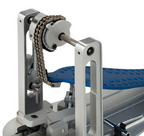 DW MFG Series Machined Chain Drive Single Bass Drum Pedal with Bag - Blue