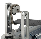 DW MFG Series Machined Chain Drive Single Bass Drum Pedal with Bag - Gray