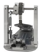 DW MFG Series Machined Chain Drive Single Bass Drum Pedal with Bag - Gray
