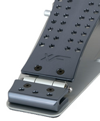 DW MFG Machined Chain Drive Single Bass Drum Pedal with Extended Footboard
