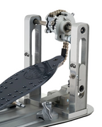 DW MFG Machined Chain Drive Single Bass Drum Pedal with Extended Footboard