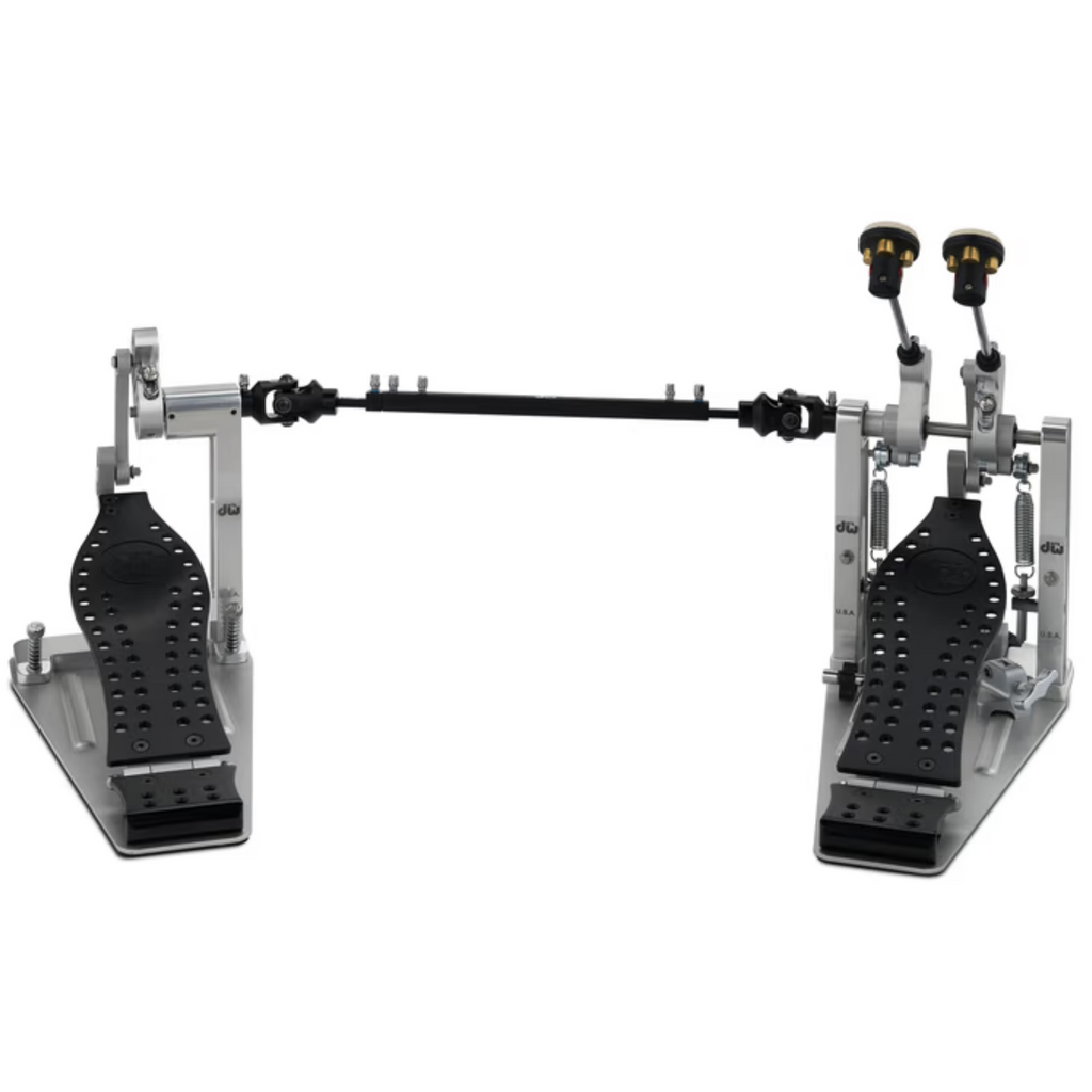 DW MFG Series Machined Direct Drive Double Bass Drum Pedal with Bag - Black