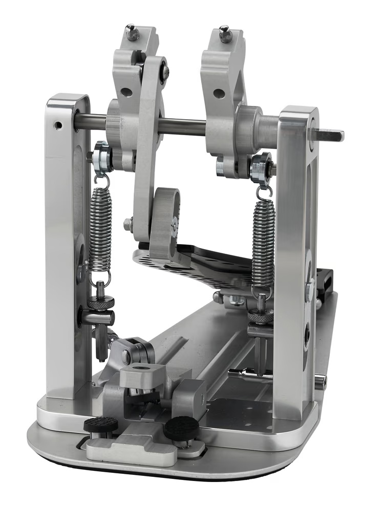 DW MFG Series Machined Direct Drive Double Bass Drum Pedal with Bag - Black