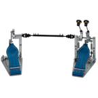 DW MFG Series Machined Direct Drive Double Bass Drum Pedal with Bag - Blue