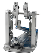 DW MFG Series Machined Direct Drive Double Bass Drum Pedal with Bag - Blue