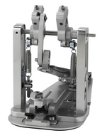 DW MFG Series Machined Direct Drive Double Bass Drum Pedal with Bag - Gray