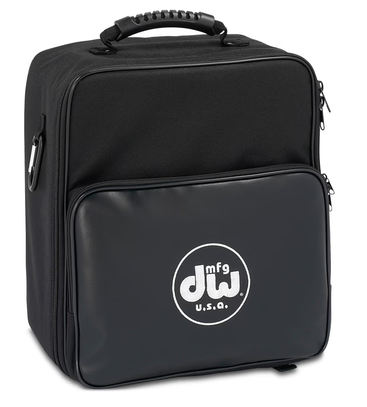 DW MFG Series Machined Direct Drive Double Bass Drum Pedal with Bag - Gray