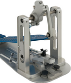 DW MFG Series Machined Direct Drive Single Bass Drum Pedal with Bag - Blue