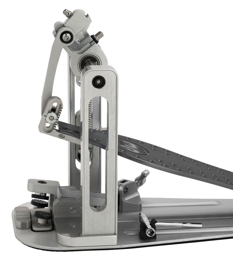 DW MFG Series Machined Direct Drive Single Bass Drum Pedal with Bag - Gray