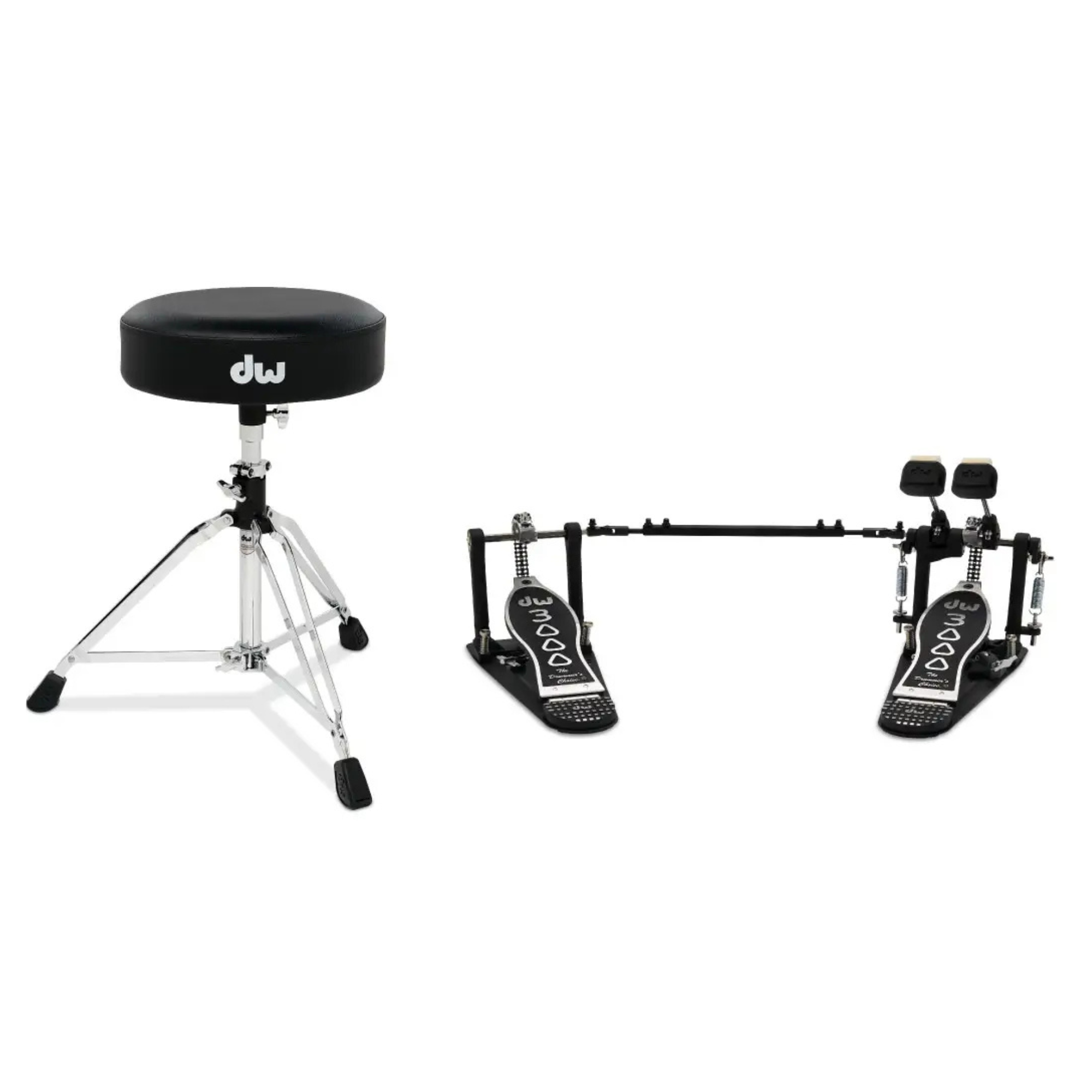 DW 3000 2pc Hardware Pack (Double Pedal & Stool)