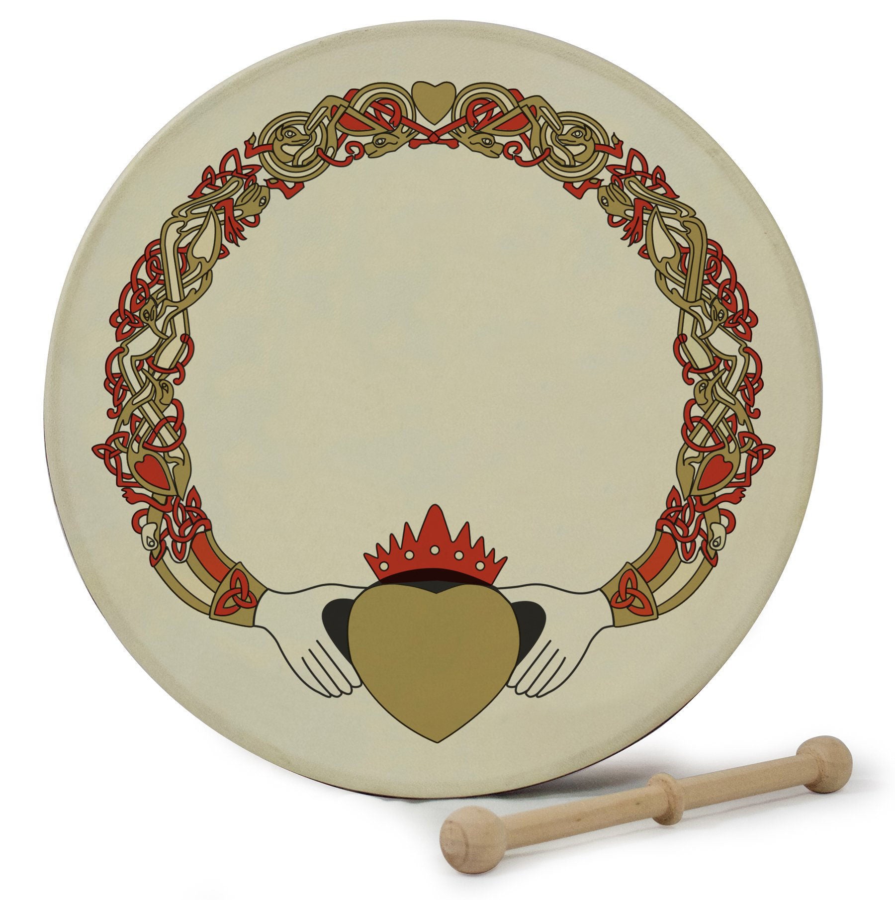 Waltons DWP1931 12in ‚ÄúCladdagh‚Äù Print Bodhran Pack