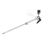 DW DWSM912L 22-inch boom cymbal arm attached to drum hardware for secure cymbal positioning in drum sets.