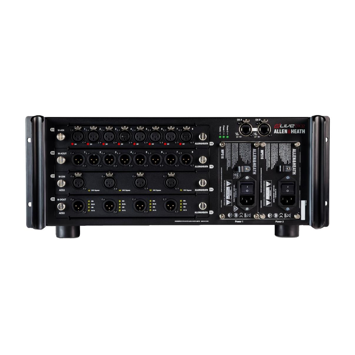 Allen & Heath dLive DX32 expander frame with 4 module capacity and 1 PSU (SQ, dLive)