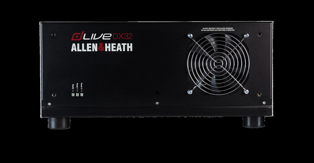 Allen & Heath dLive DX32 expander frame with 4 module capacity and 1 PSU (SQ, dLive)