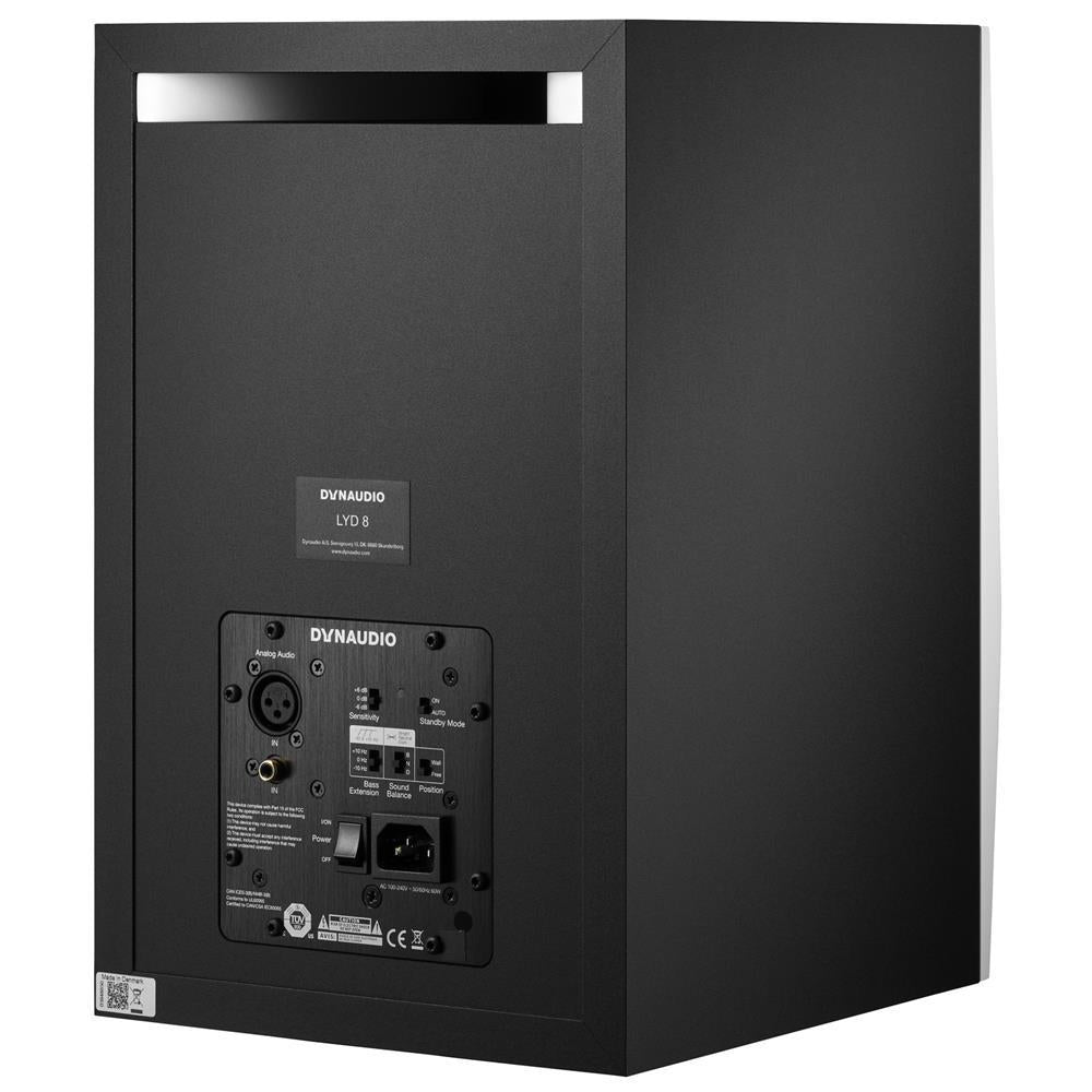 Dynaudio LYD 8 8 inch Nearfield Studio Monitor Speaker - White - Single