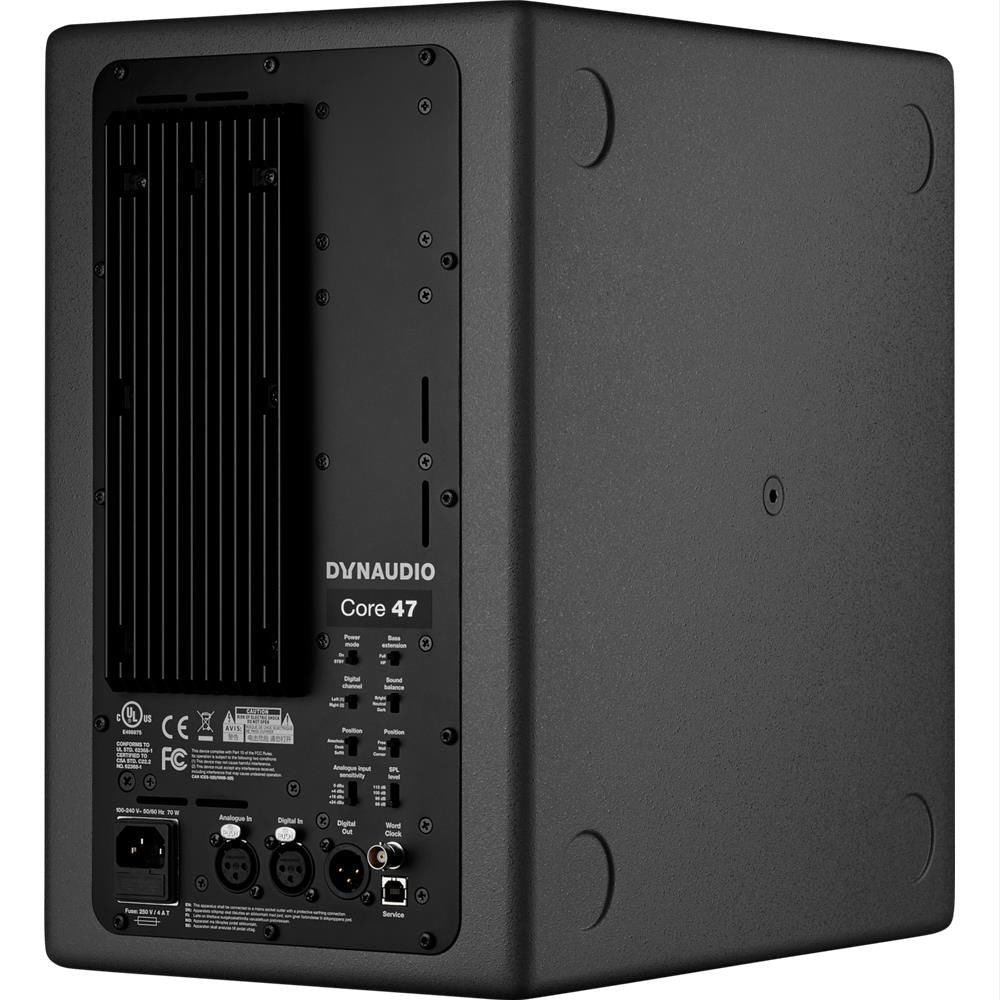 Dynaudio CORE-47-L 7 inch 3 Way Nearfield/Midfield Studio Monitor Speaker - Left
