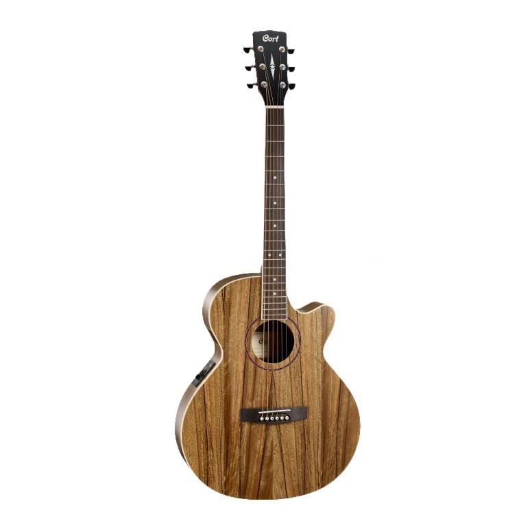 Cort SFX DAO Small Body Acoustic Guitar with Pickup and Cutaway - Natural