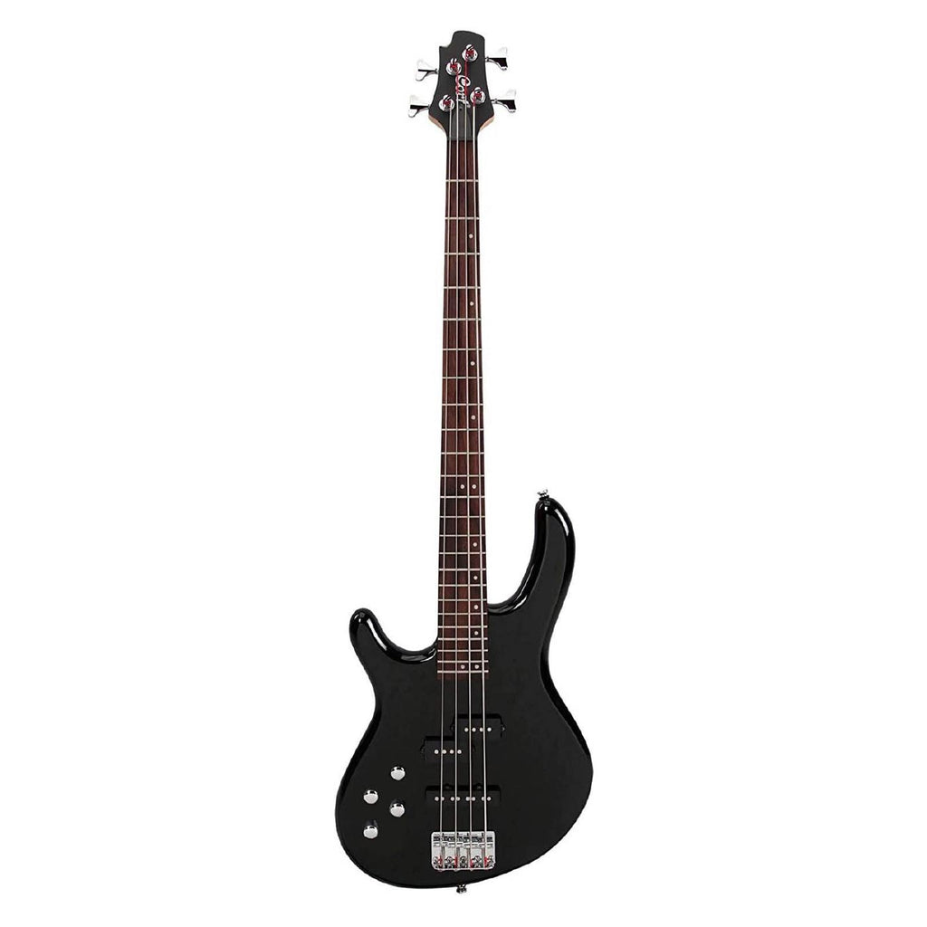 Cort Action Plus Left-Handed 4-String Bass Guitar in Black
