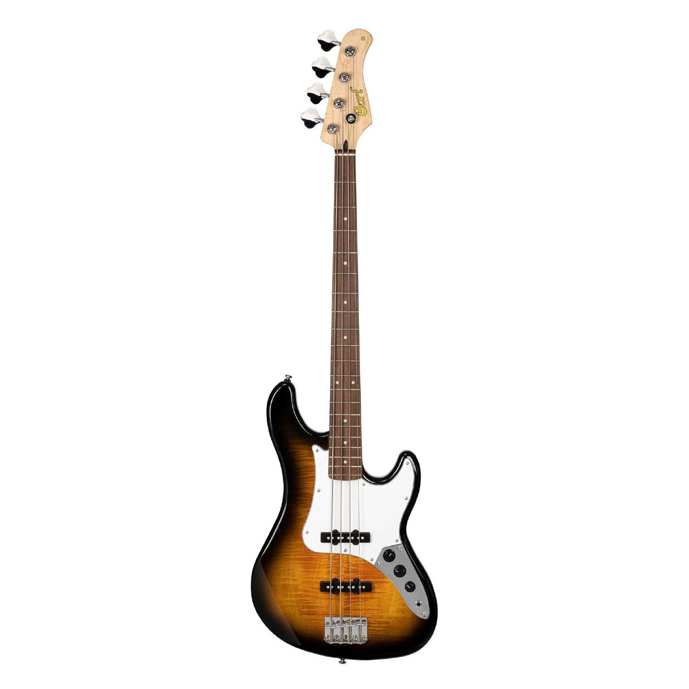 Cort GB24JJ GB Series 4-String Electric Bass Guitar in 2-Tone Burst Finish