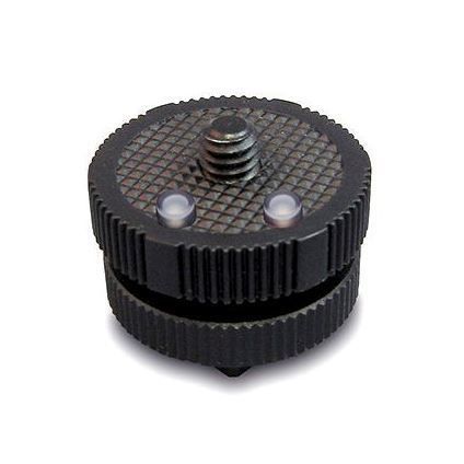 Zoom HS-1 hotshoe mount for digital recorders, compact accessory with secure attachment for camera hotshoe compatibility.