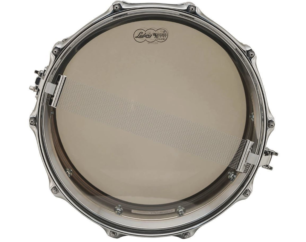 Ludwig Chrome Plated Brass Snare Drum 6.5x14 Smooth Shell with Imperial Lugs