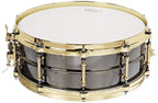 Ludwig Black Beauty Snare Drum 5x14 Brass Tube Lugs with P86 & Die Cast Hoops
