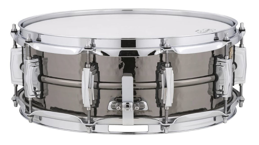 Ludwig Black Beauty Brass Snare Drum 5x14 Hammered Shell with Imperial Lugs