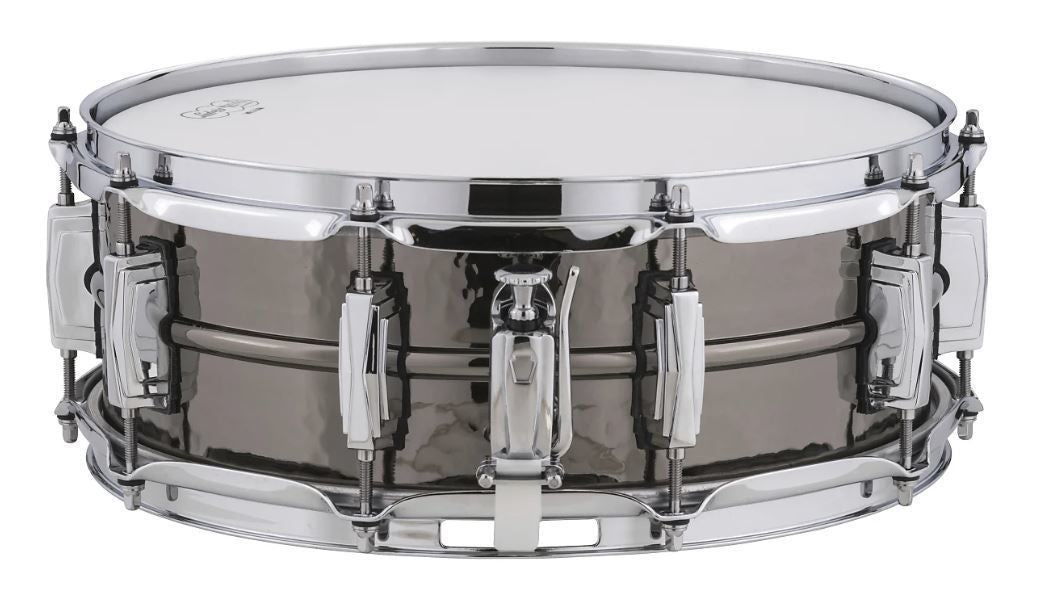 Ludwig Black Beauty Brass Snare Drum 5x14 Hammered Shell with Imperial Lugs