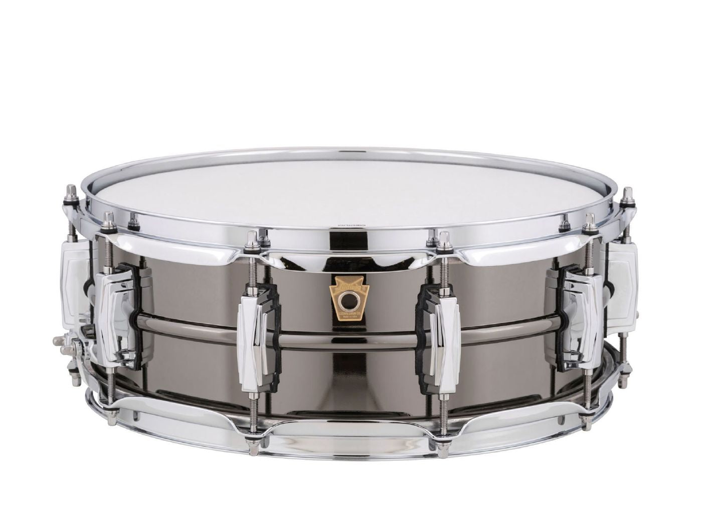 Ludwig Black Beauty Brass Snare Drum 5x14 Smooth Shell with Imperial Lugs
