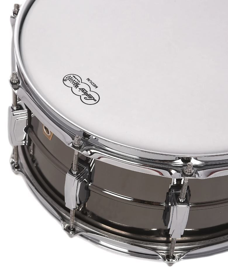 Ludwig Black Beauty Brass Snare Drum 6.5x14 Smooth Shell with Imperial Lugs