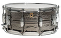 Ludwig Black Beauty Brass Snare Drum 6.5x14 Hammered Shell with Imperial Lugs