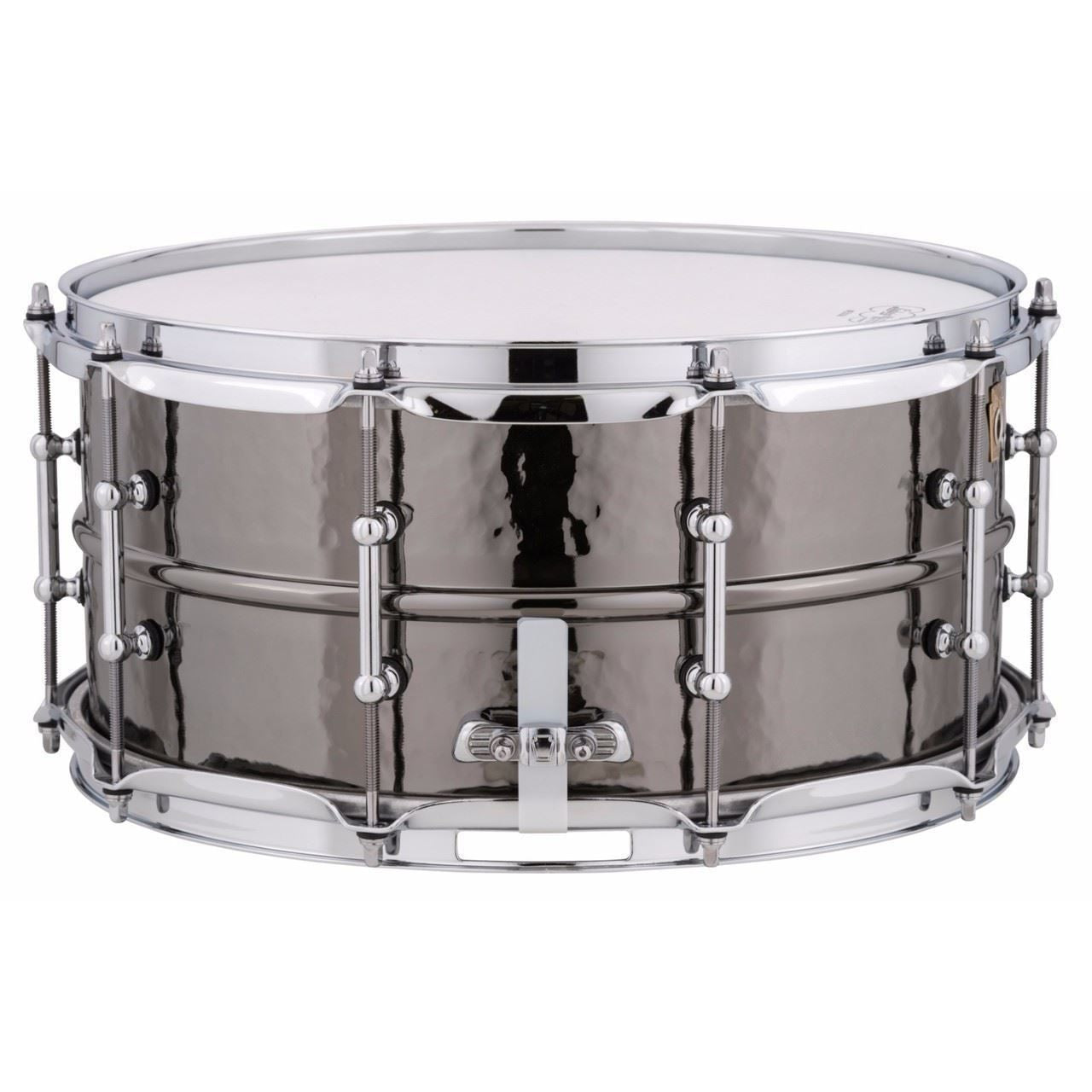 Ludwig Black Beauty Brass Snare Drum 6.5x14 Hammered Shell with Tube Lugs