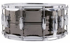 Ludwig Black Beauty Brass Snare Drum 6.5x14 Hammered Shell with Imperial Lugs