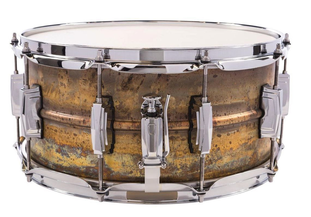 Ludwig Raw Brass Phonic Snare Drum 6.5 x14 Raw Brass Shell Imperial Lugs