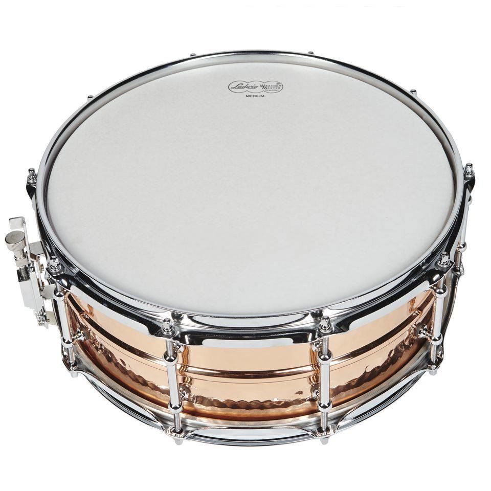 Ludwig Copper Phonic Snare Drum 5x14 Hammered Shell with Tube Lugs