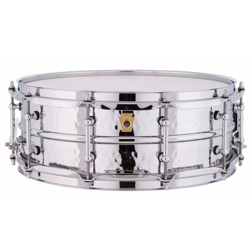 Ludwig Supraphonic Chrome Snare Drum 5x14 Hammered Shell with Tube Lugs