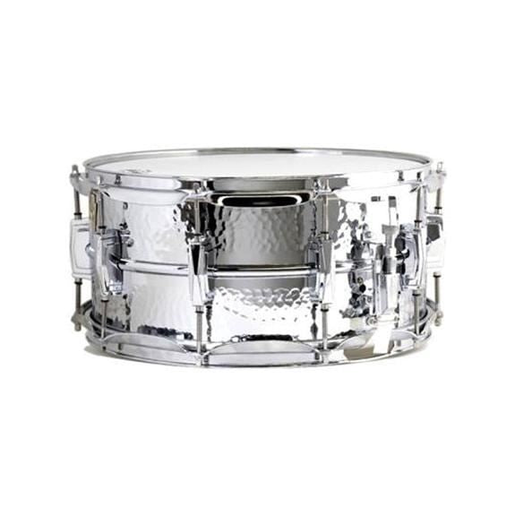Ludwig Supraphonic Chrome Snare Drum 6.5x14 Hammered Shell with Imperial Lugs