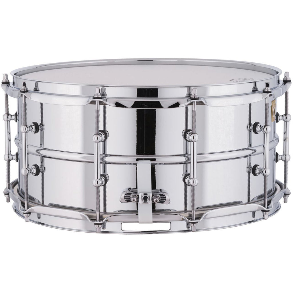Ludwig Supraphonic Chrome Snare Drum 6.5x14 Smooth Shell with Tube Lug