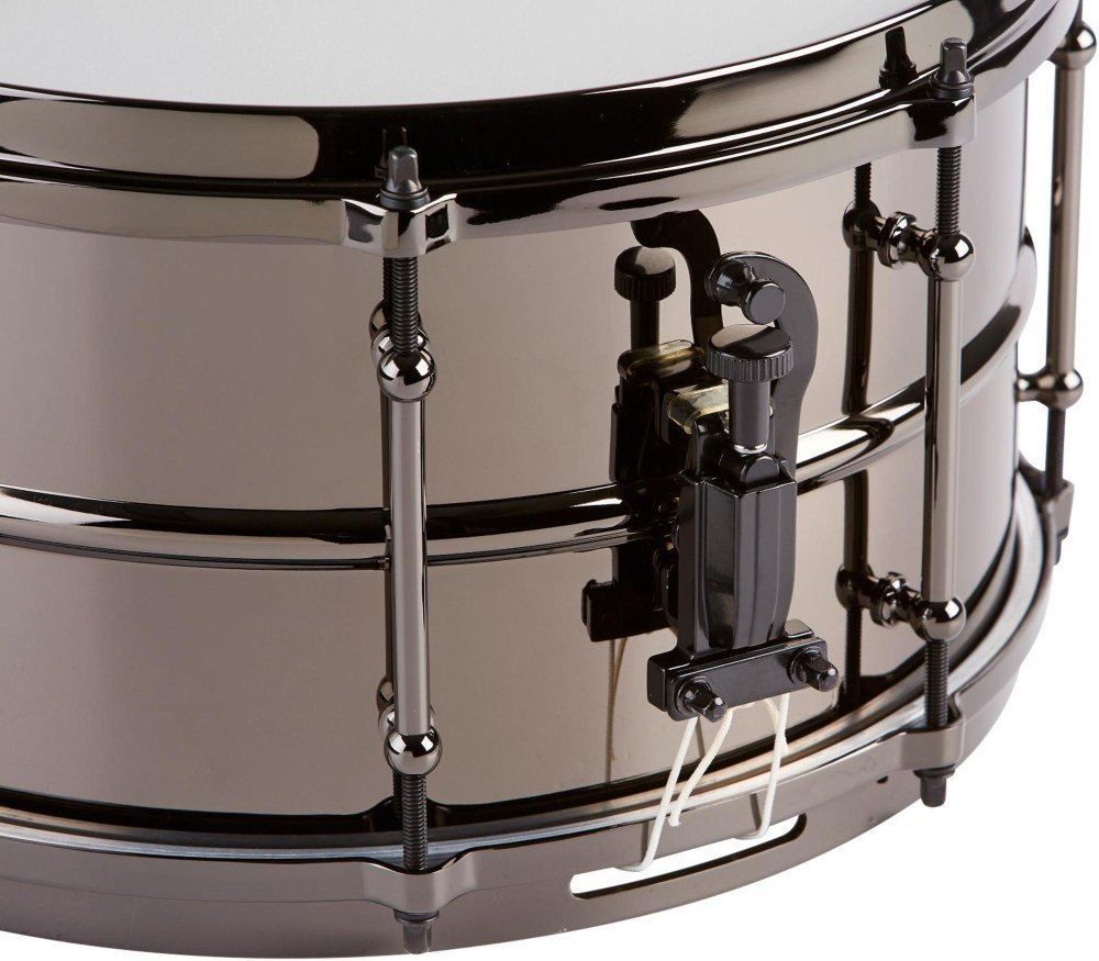 Ludwig 7x13 Black Magic Snare with Black Nickel Die-Cast Hoops & Tube Lug