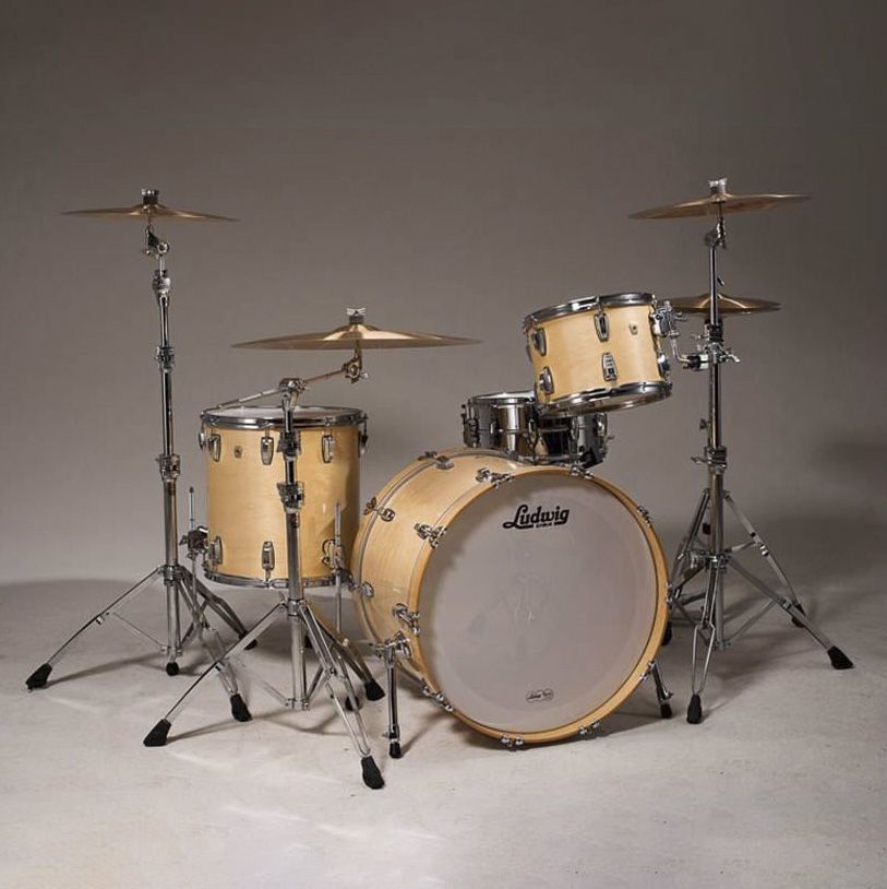 Ludwig Classic Maple Fab 22/13/16 3 Piece Drum Kit Shell Pack - Satin Natural