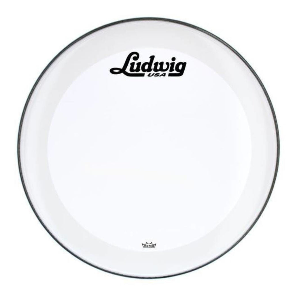 Ludwig 22 Inch Script Logo Head P3 Smooth White Drumhead