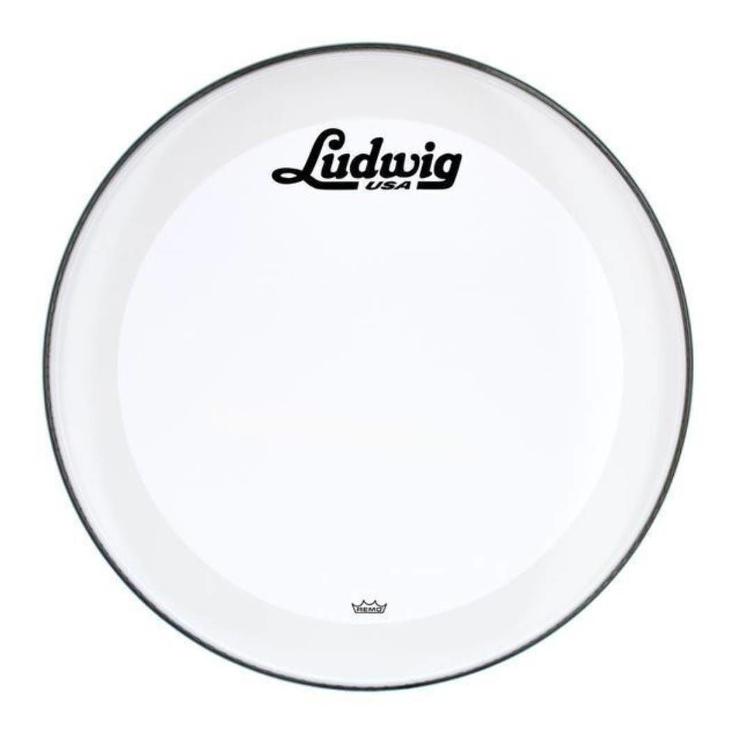 Ludwig 22 Inch Script Logo Head P3 Smooth White Drumhead