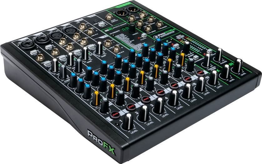 Mackie ProFX10 V3 10-Channel Professional Effects Mixer with USB