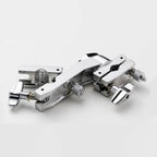 Pearl AX-28 Multi-Clamp Adapter with two holes for drum hardware and accessories, black metal finish, mounted on drum stand.