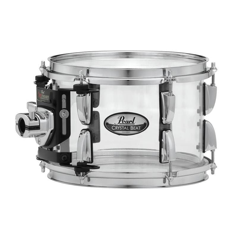 Pearl Crystal Beat 12x8 inch Tom with Chrome Hardware in Ultra Clear