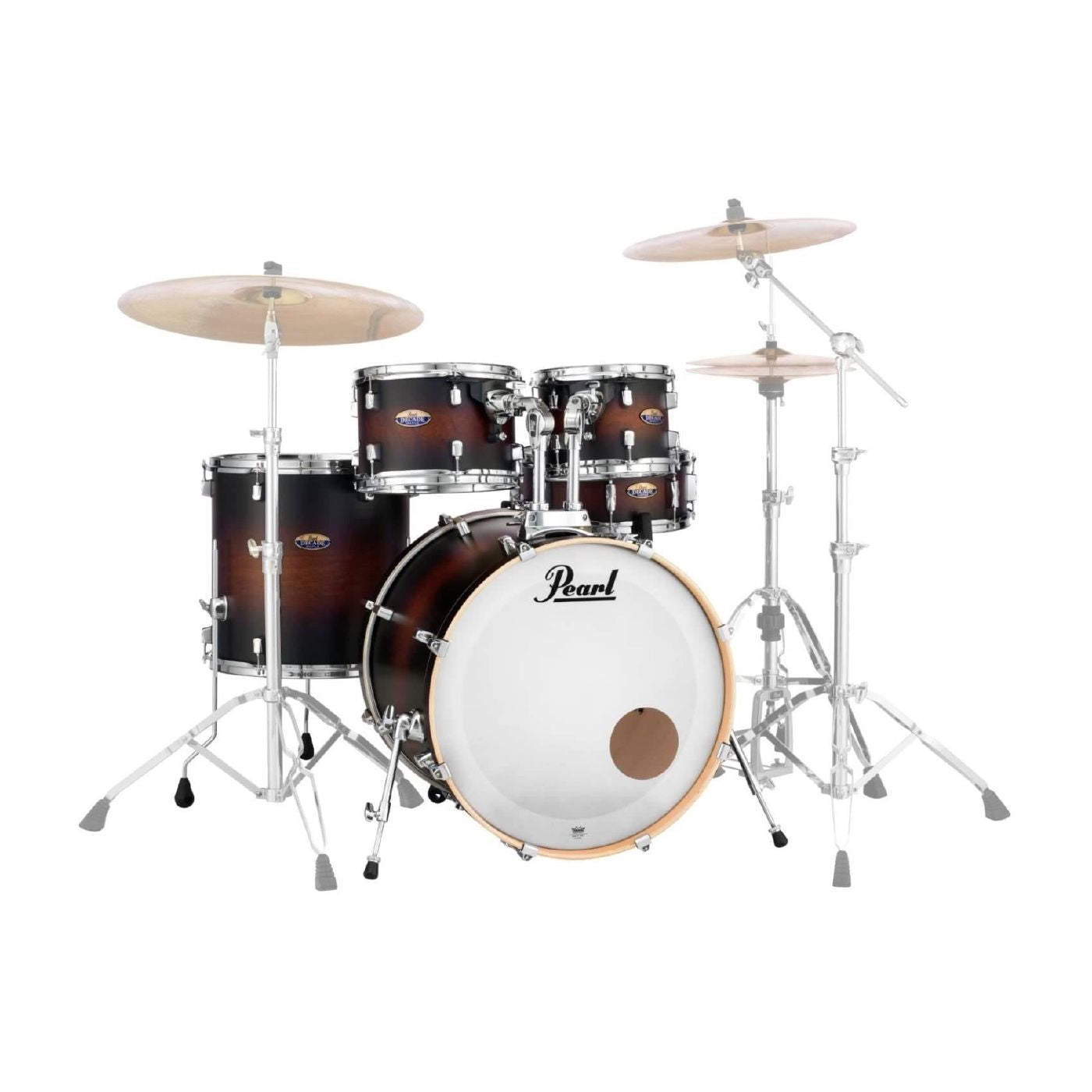 Pearl Decade Maple 22 Fusion Plus Drum Kit with Hardware - Satin Brown Burst